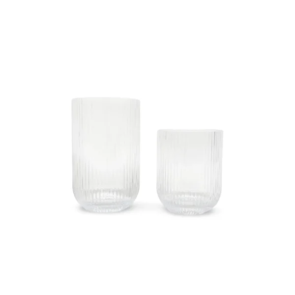 Clear Ribbed Highball Glass