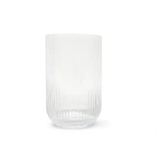 Clear Ribbed Highball Glass - Image 2