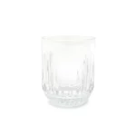Clear Ribbed Pattern Tumbler Glass