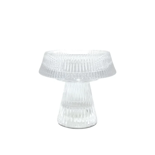 Clear Glass Pillar Candle Holder - Image 3