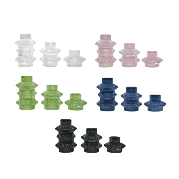 Glass Taper/Tealight Candle Holder