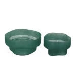 Horizontal Striped Based Wavy Glass Bowl - Image 3