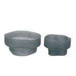 Horizontal Striped Based Wavy Glass Bowl - Image 4
