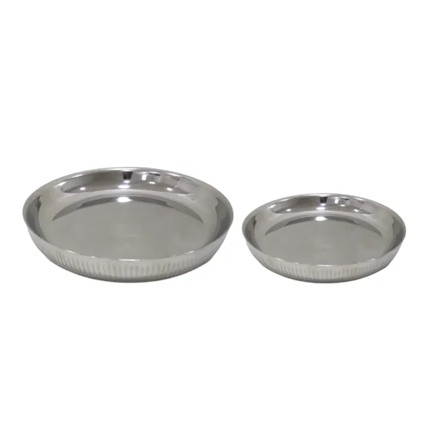 Engraved Lined Double Metal Bowl - Image 3