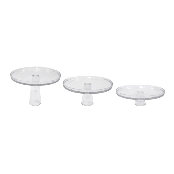 Clear Glass Cake Stand