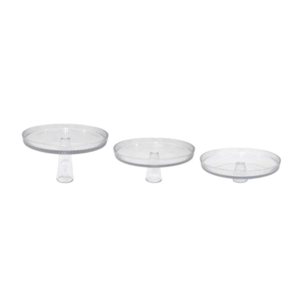 Clear Glass Cake Stand