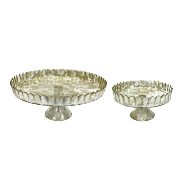 Clear Footed Serving Plate - Elegant Display Dish - Image 3