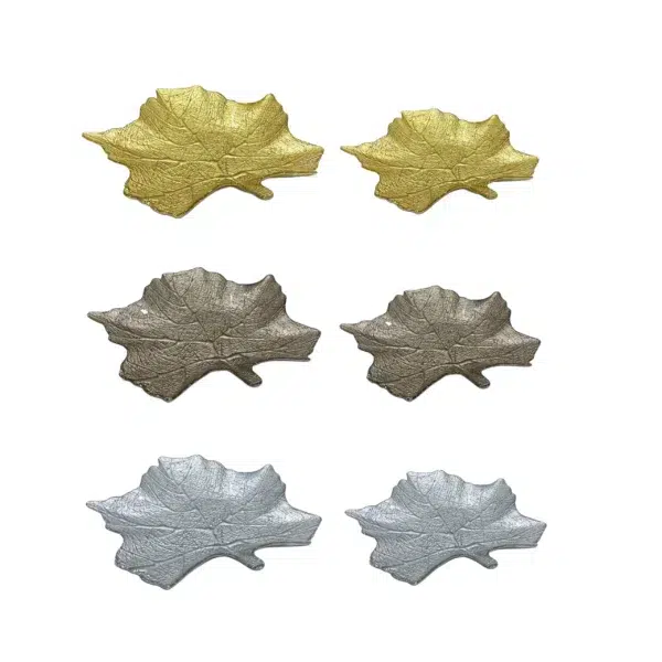 Metallic Harvest Plate - Stylish Decorative Dish - Image 1