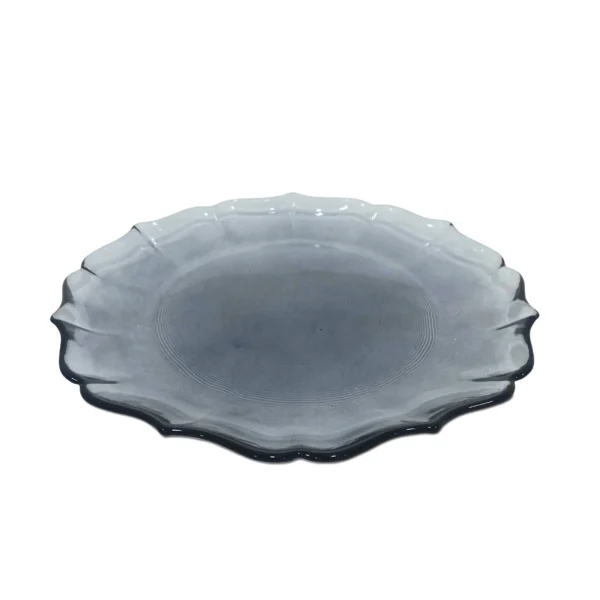 Transparent Grey Charlotte Plate