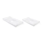 Clear Rectangular Glass Tray