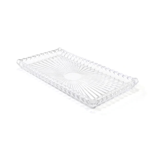 Clear Rectangular Glass Tray - Image 2
