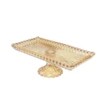 Rectangular Glass Footed Tray - Image 2