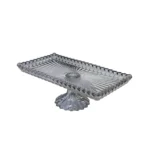 Rectangular Glass Footed Tray - Image 4