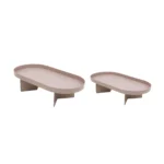 Oval Metal Tray With Feet - Image 5