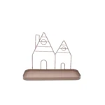 Metal Tray With House Decoration - Image 7