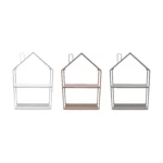Two Tier House Shape Metal Shelf