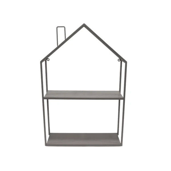 Two Tier House Shape Metal Shelf - Image 2