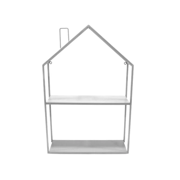 Two Tier House Shape Metal Shelf - Image 4