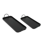 Rectangular Metal Tray With Handle - Image 2