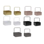 Square Metal Box With Handle