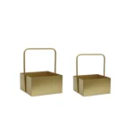 Square Metal Box With Handle - Image 3