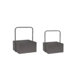 Square Metal Box With Handle - Image 4