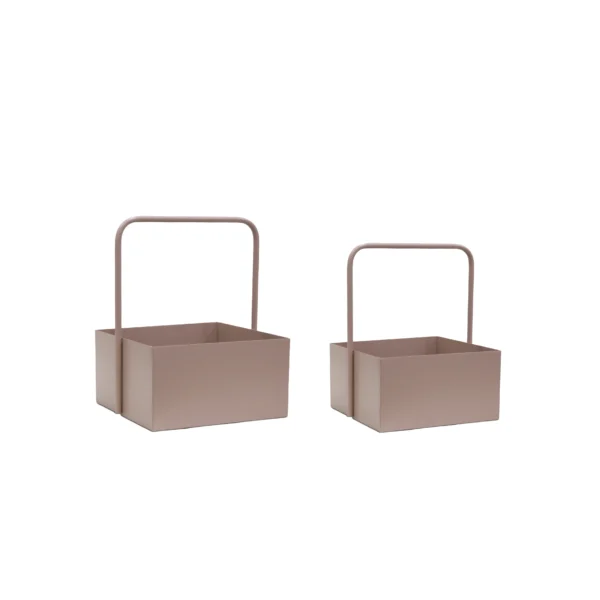 Square Metal Box With Handle - Image 5