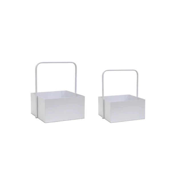 Square Metal Box With Handle - Image 6