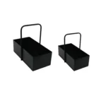 Rectangular Metal Box With Handle - Image 2
