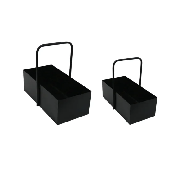 Rectangular Metal Box With Handle - Image 2