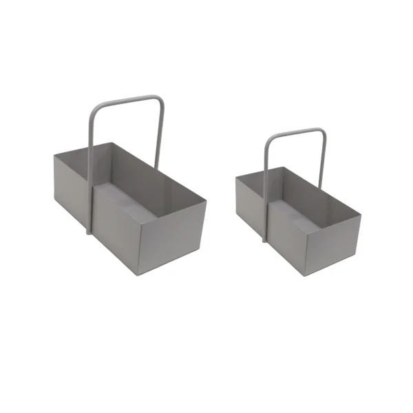 Rectangular Metal Box With Handle - Image 4