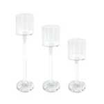Glass Cup Footed Candle Holder