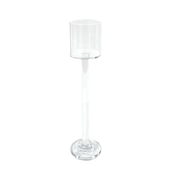 Glass Cup Footed Candle Holder - Image 2