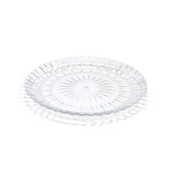 Clear Round Glass Plate