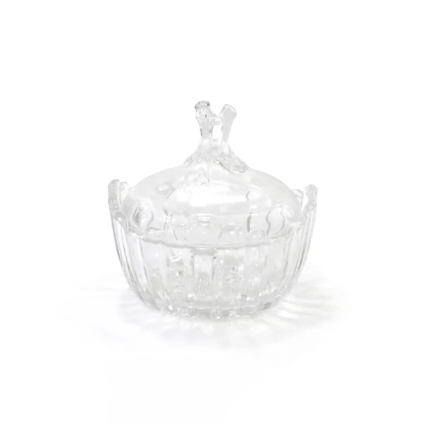 Clear Glass Candy Pot