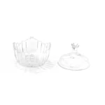 Clear Glass Candy Pot - Image 2