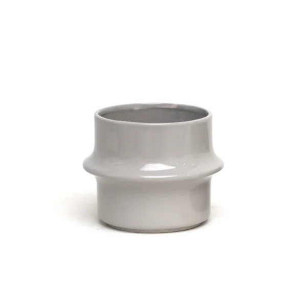 Glossy Cylinder Ceramic Pot - Image 3