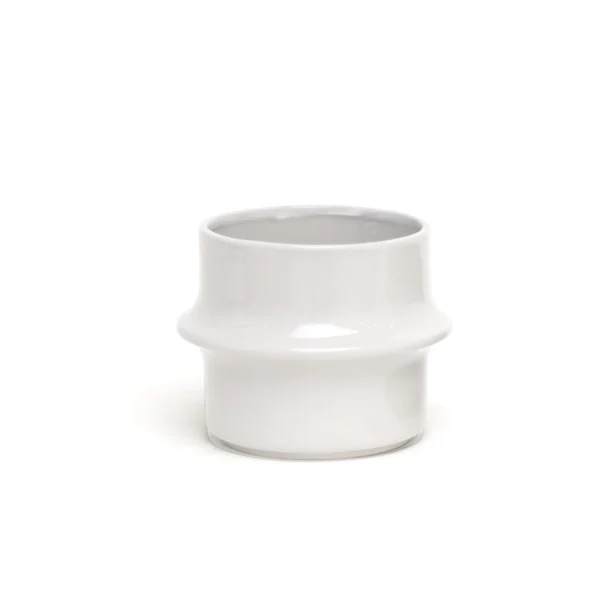 Glossy Cylinder Ceramic Pot - Image 4