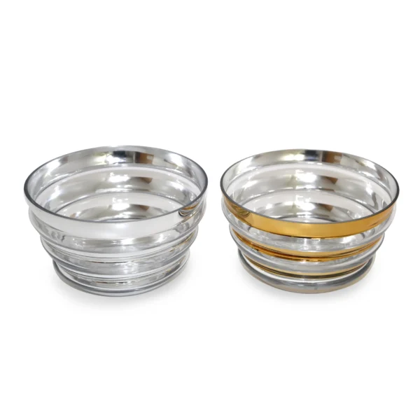Striped Glass Bowl