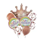 Crown Happy Birthday Balloon Set - Image 2