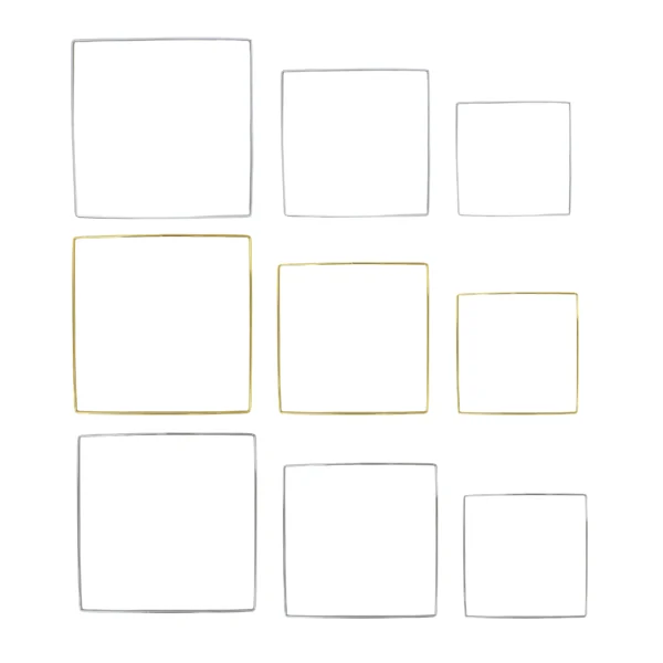 Square Metal Frame Decorative
