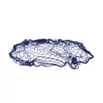 Navy Decorative Fishing Net – Coastal Wall Accent