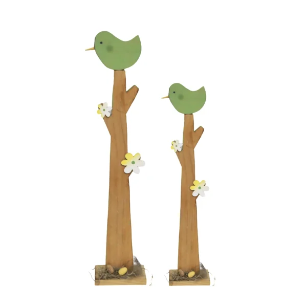 Wooden Branch With Bird & Egg Nest - Image 2