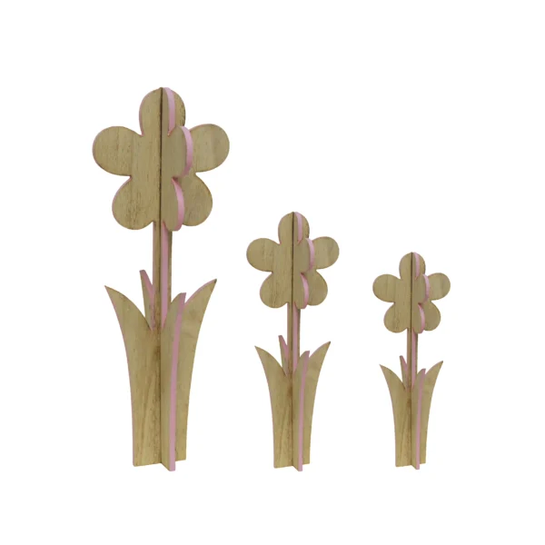 4D Wooden Flower Stand - Image 2