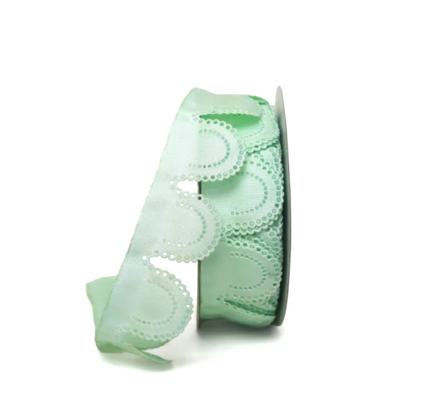 Scallop Embroidered Organza Ribbon - Image 4