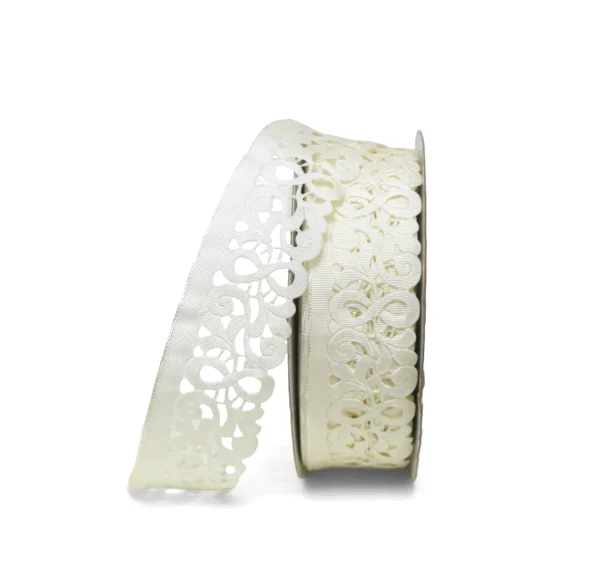 Scroll Lace Organza Ribbon - Image 2