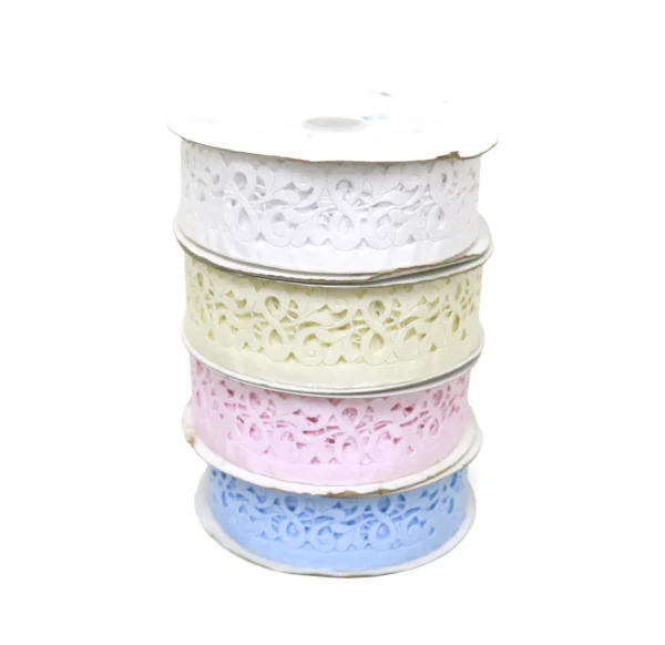 Scroll Lace Organza Ribbon - Image 1