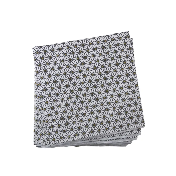 Geometric Floral Elegance Napkin