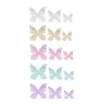 Shiny Paper Butterfly Decorative Set