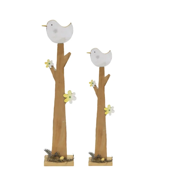 Wooden Branch With Bird & Egg Nest - Image 3